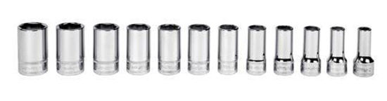 Snap-on - 212FSMSY - 3/8" Flank Drive Semi-Deep 6Pt Socket Set 8-19 mm; 12Pc