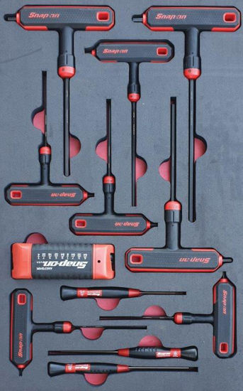 Snap-on -Snap-on - MOD.198SH42D -T & L Shape Wrench Allen Key Set; 20Pc - Imperial
