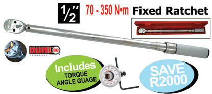 Picture of XXOCT111 1/2" Click type - Mechanical Torque Wrench Includes TORQUE ANGLE GUAGE