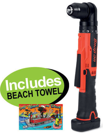 Picture of XXDEC135 14.4V Right Angled Drill (Tool + 2.5Ah Battery) Includes BEACH TOWEL