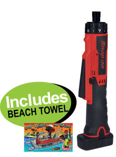Picture of XXDEC139 14.4V In-line  Screwdriver Tool + 2.5Ah Battery Includes BEACH TOWEL