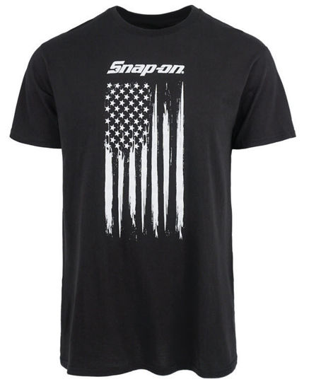 Picture of SNP1841-M - Flag Black T-Shirt - Medium