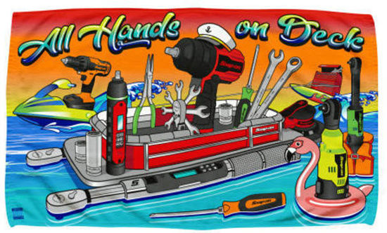 Picture of AMI-340573-EA - "All Hands on Deck" Towel