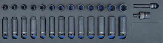 Picture of MOD.744WH45S - 3/8" Impact Socket Set; 28Pc - Metric