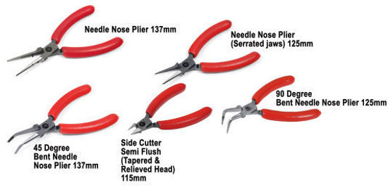 Picture of XXAPR213 “ADD-ON” Electrician’s  Mini Plier Set (5pc) to complete the 8pc set (Note: Excludes Foam)