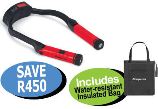 XXMAY211 Red Rechargeable Hands-Free Neck Light Includes Water-resistant  Insulated Bag