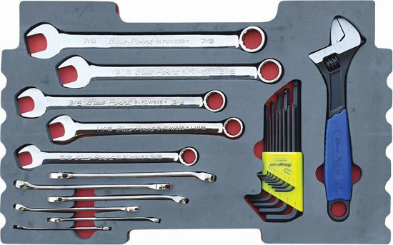 Picture of MOD.938SR43F - Combination Spanners, Allen Key and Adj Spanner Set; 25Pc - Imperial (suitable for KMC Tool Chest Only)