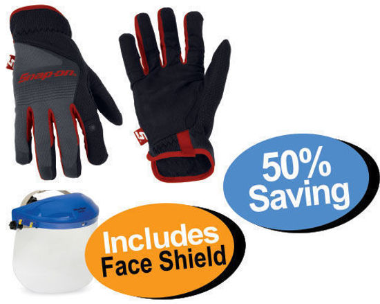 Fast-Fit Technician’s Gloves Includes Face Shield