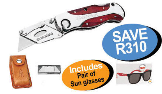 XXJUL209 Lockback Utility Knife Includes Pair of Sun glasses