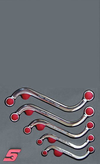 Snap-on - MOD.387SH42D5S - S-Shaped Box Spanner Set 10-19mm; 5Pc - Metric