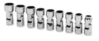 Snap-on - 209FUMY - 3/8" Flank Drive® Shallow Universal Socket Set 12Pt 10-19mm; 9Pc