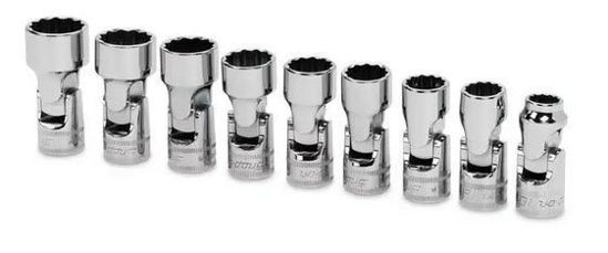 Snap-on - 209FUMY - 3/8" Flank Drive® Shallow Universal Socket Set 12Pt 10-19mm; 9Pc