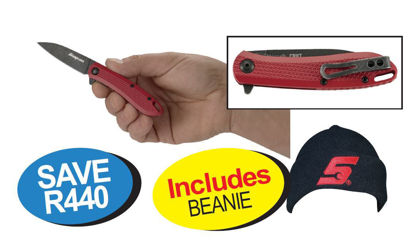 Snap-on XXSEP230 Compact Slacker  Pocket Knife Includes BEANIE with either Knife