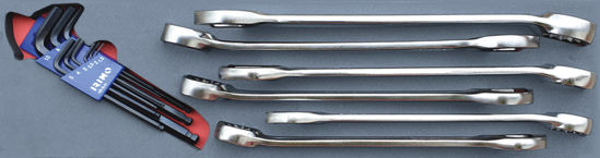 Irimo - MOD.102BH45S-AK - Allen Keys and Combination Spanner Set 25-32mm; 15Pc