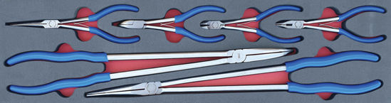 Blue-Point - MOD.943SH45S - Combination Extra-Long and Mini Pliers Set; 6Pc