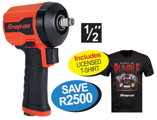 Snap-on XXOCT232 Drive Stubby Impact Gun with FREE T-shirt LARGE