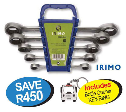 Snap-on Blue XXOCT219 5pc Double-Ring   Spanner Set Includes Bottle Opener KEY-RING