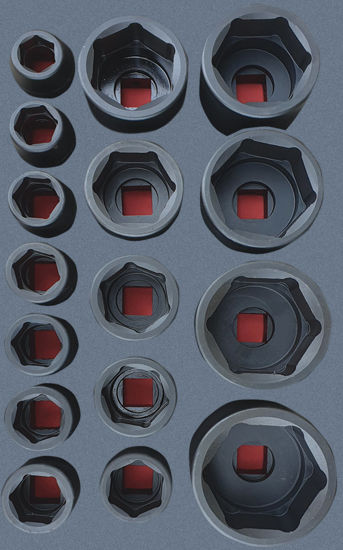 Snap-on - 516IMM.937D - 1" Drive 6Pt Shallow Impact Socket Set 27-80mm; 16Pc