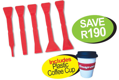 Snap-on XXNOV212 Plastic Scraper Set Supplied in Foam Includes Plastic  Coffee Cup