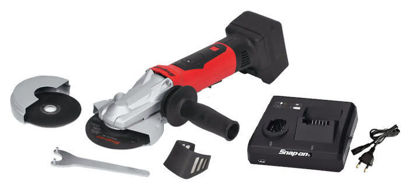 Snap-on - CTGR8855U1-WO - 18V MonsterLithium Cordless Angle Grinder / Cut-Off Tool with Safety switch Kit with 1 x Battery (Red)