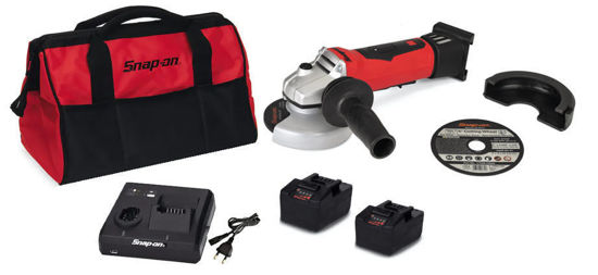 Snap-on - CTGR8845U2-WO - 18V 4-1/2" MonsterLithium Cordless Standard Grinder Kit with 2 x Batteries (Red)