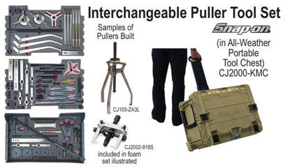 Snap-on - CJ2000-KMC-WF - Multi Purpose Interchangeable Puller Set in All Weather Composite Tool Chest