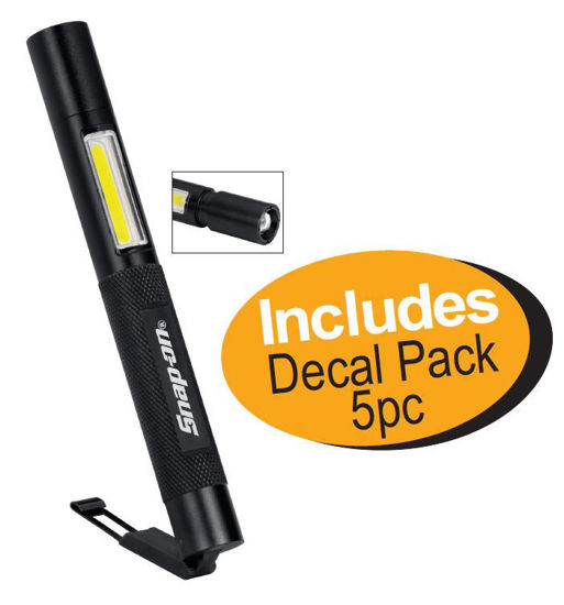 Snap-on XXFEB135 Black Rechargeable Pen Light Includes Decal Pack 5pc