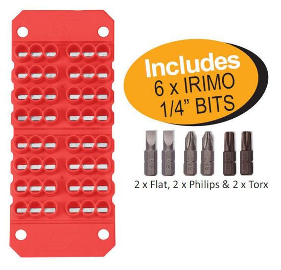 Snap-on XXFEB128 Flexible Magnetic Bit Holder Includes 6 x IRIMO 1/4” BITS
