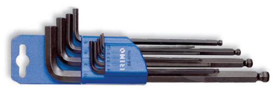Irimo - IR48-9-H - L-Shaped Ball Tip Long Hex Key Set 1.5-10mm, 9 Pcs