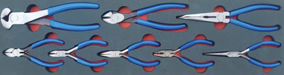Snap-on Blue - MOD.835SH45S - Combination Mini / Standard Pliers; 8Pc