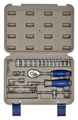 Irimo - IR109-35-4 - 1/4" Drive General Socket Set; 35Pc - Metric