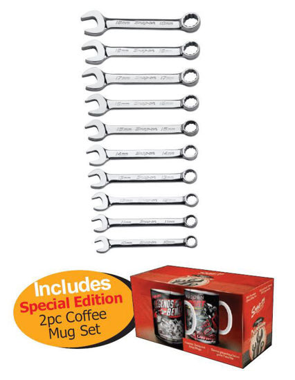 Snap-on XXFEB109 Short Combination 10-19mm includes Special Edition  2pc Coffee Mug Set