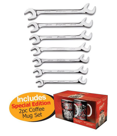 Snap-on XXFEB115 4 Way Open-End  Combination 10-17mm  includes Special Edition  2pc Coffee Mug Set