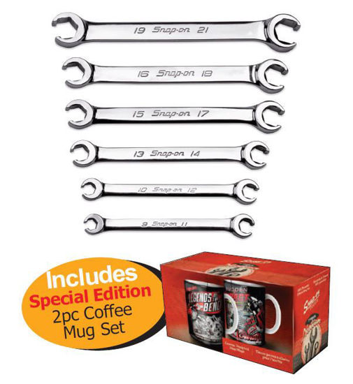 Snap-on XXFEB119 Double-Ended Pipe 9-21mm includes Special Edition 2pc Coffee Mug Set