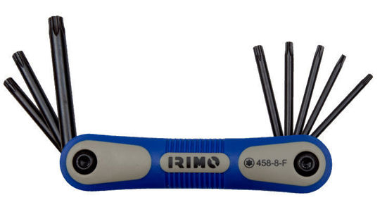 Irimo - IR458-8-F - Fold-up Allen Key Torx Set T9-T40; 8Pc