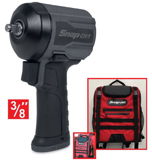 Snap-on XXFEB182 Stubby Gun Metal 3/8" Drive Impact Wrench  includes Insulated Cooler / Back Pack