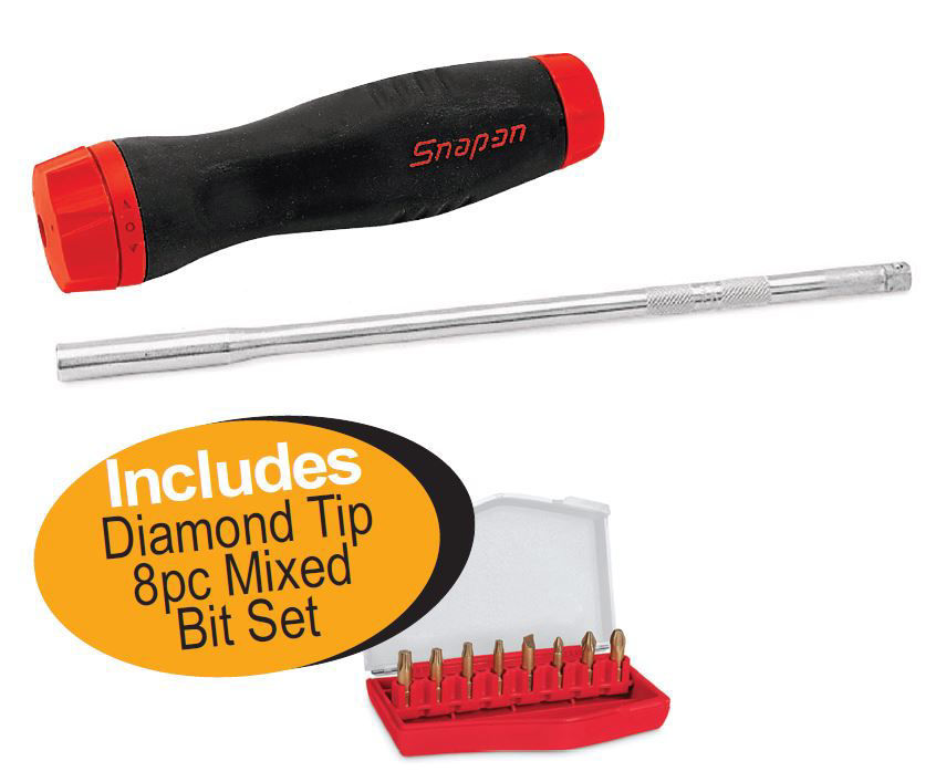 Snapon Africa Online Store. Snapon XXMAR111 Ratcheting Screwdriver with Long (20cm) Shaft
