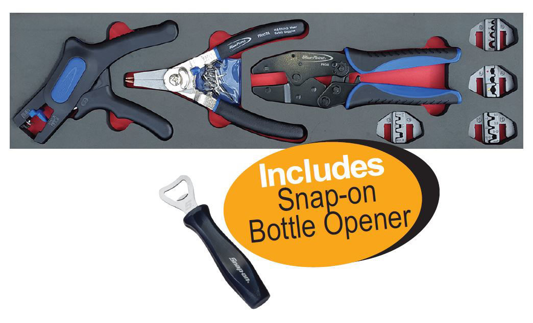 Snapon Africa Online Store. Snapon Blue XXAPR187 Wire Stripper, Crimper & Circlip Plier Set in