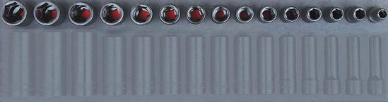 Snap-on - 315IMDMYA.750S - 1/2” Shallow Impact Socket Set 10-24mm; 15Pc