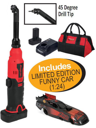 Snap-on XXMAY183 14.4V Brushless CORDLESS 45 Degree Drill Kit Includes LIMITED EDITION FUNNY CAR (1:24)