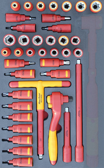Snap-on Blue - MOD.288SH42D-XT - 1000V 3/8" Sockets and Accessories Set (Excl Torque Wrench); 39Pc