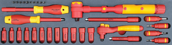 Snap-on Blue - MOD.289SH45S - 1000V 1/4" Sockets and Accessories Set; 32Pc