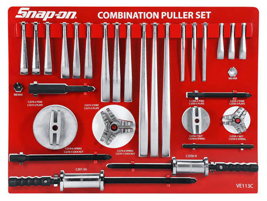 Snap-on - CJ2500S-WO - Heavy-Duty Manual Interchangeable Master Puller Set with Tool Control Board