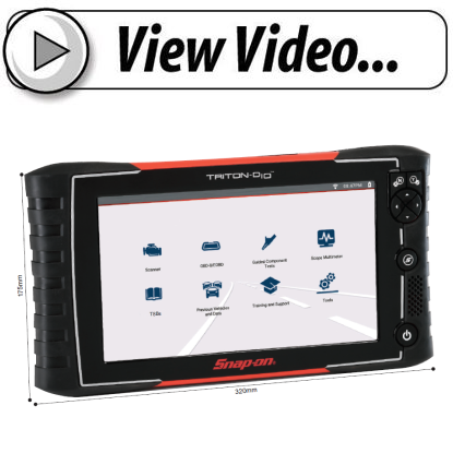 Snap-on TRITON-D10 Full Function Scan Tool & Scope Video