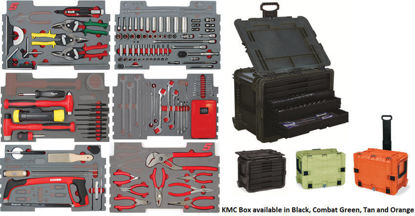 Snap-on - KMC18AVTK-$ - Aircraft Maintenance 132Pc (supplied in Foam Inserts with All Weather Composite 8Drw Tool Chest)