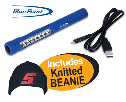 Snap-on Blue  XXJUL120 Rechargeable PenLight Includes Knitted BEANIE 