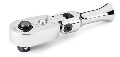 Snap-on - FRKF80A - 3/8" Drive Dual 80® Technology Stubby Handle Flex-Head Quick-Release Ratchet