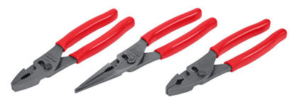 Snap-on - PL347ACF - Talon Grip™ Slip Joint Pliers Set (Red); 3Pc