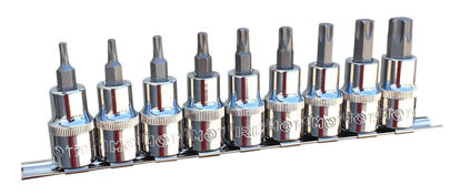 Irimo - IR183-2060S9-WO - 1/2" Torx Bit Socket Driver Set T20-T60; 9Pc