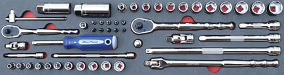 Blue-Point - MOD.959SH45S- 1/4" and 3/8" Sockets and Accessories Set; 49Pc - Metric